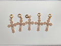 Gold cross dangle